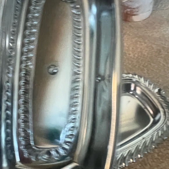Vintage Irvinware Chrome Horseshoe Butterdish - Picture 9 of 9